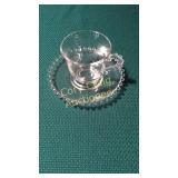 Set of 7 Candlewick Cups and Saucers