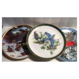 3 Danbury Mint Bird Plates