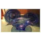 Blue Depression 3 Serving Bowls