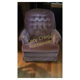 Mauve Color Velour Chair