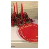 Christmas Cookie Plate and Holiday Centerpiece