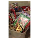 Misc Christmas Wrapping Paper, Ribbon, Bows, Boxes