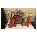Christmas Centerpiece w/ 2 Reindeer