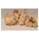 Set of 4 Chickens