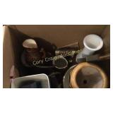 Pottery containers and Misc