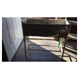 Rectangular Wicker Plant Stand