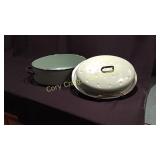 Green Granite Ware Roaster