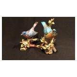 2 Blue Bird Figurines