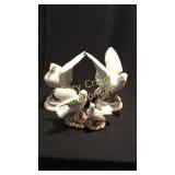 2 pr of White Doves large ones 9" tall