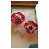 Collection of glass items