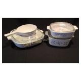 Corningware w/ Blue designs