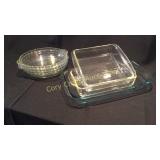6 pcs. Clear glass bakeware