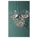 Set of 8, 5 1/4" Stemware Candlewick Glasses