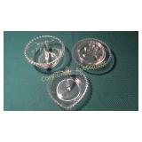 3 Candlewick Serving Dishes