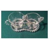 Candlewick Sugar and Creamer