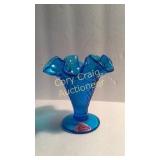 Blue Fenton Vase