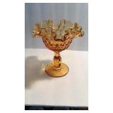 Amber Stemmed Glassware