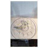 Candlewick Egg Plate