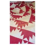 Hand Stitched Quilt, some faded areas