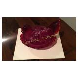 Ruby Red Chicken on Nest