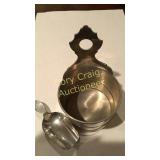 Small Pewter Salt Bucket & Scoop.