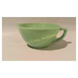 Green Fire King Bowl w/ Handle and Spout