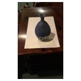 Blue Stoneware Small Neck Jar