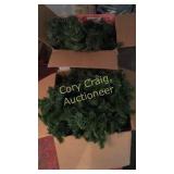 2 large boxes of Greenery Some Lights