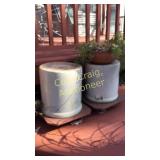 2 Stone Crocks  w/chips & cracks