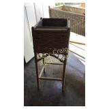Square Wicker Plant Stand