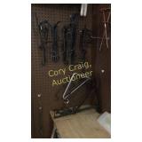 Misc lot of Plant Hangers most black wrought Iron