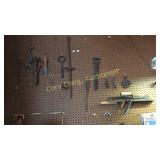 Old Misc. Tools / on wall east end of tool bench