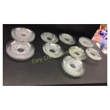 Assorted American Fostoria saucers