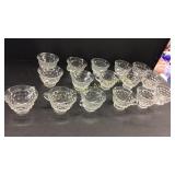 Sixteen American Fostoria cups