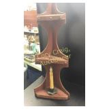 Rustic what not shelf, Christmas decor, clock