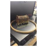 Crafting hoop, log chest, egg basket, tin, Kids