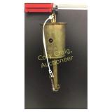 Antique Salter Clockwork Key Wind Brass Hearth