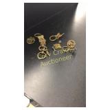 Eight Complete Brass Pulls with Original face