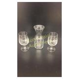 Anheuser Busch Pint Glasses and Carafe Pitcher