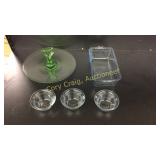 Green Depression Glass,Fire King