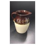 Stoneware pitcher