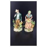 Man And Woman Ceramic Statues