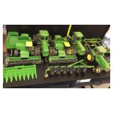 John Deere Farm Toys 
Combine, Tractors, 6 Row