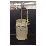 Number 4 Pottery Butter Churn made in Marshall