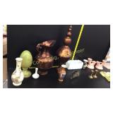 Assorted vases, Pitcher decor, Set of Pink C