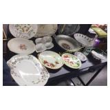 Hand Painted Plates, Bowls