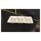 Three Section Plater With Metal Rack