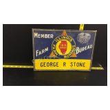 Vintage Tin Sign Illinois Farm Bureau