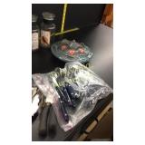 Vintage bottles, Ladies Hats, Old glass slides,