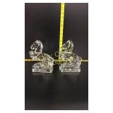 American Fostoria Horse Book Ends